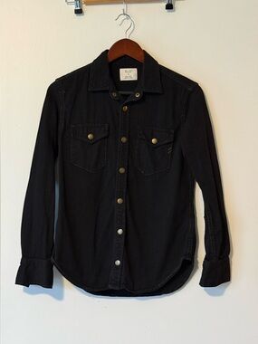 Billy Reid Women’s Black Denim Shoals Shirt XS